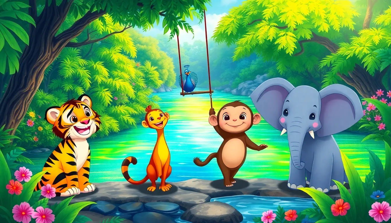 Tito le Tigre et la Jungle Joyeuse 6 Illustration de La Magie de l’Amitié