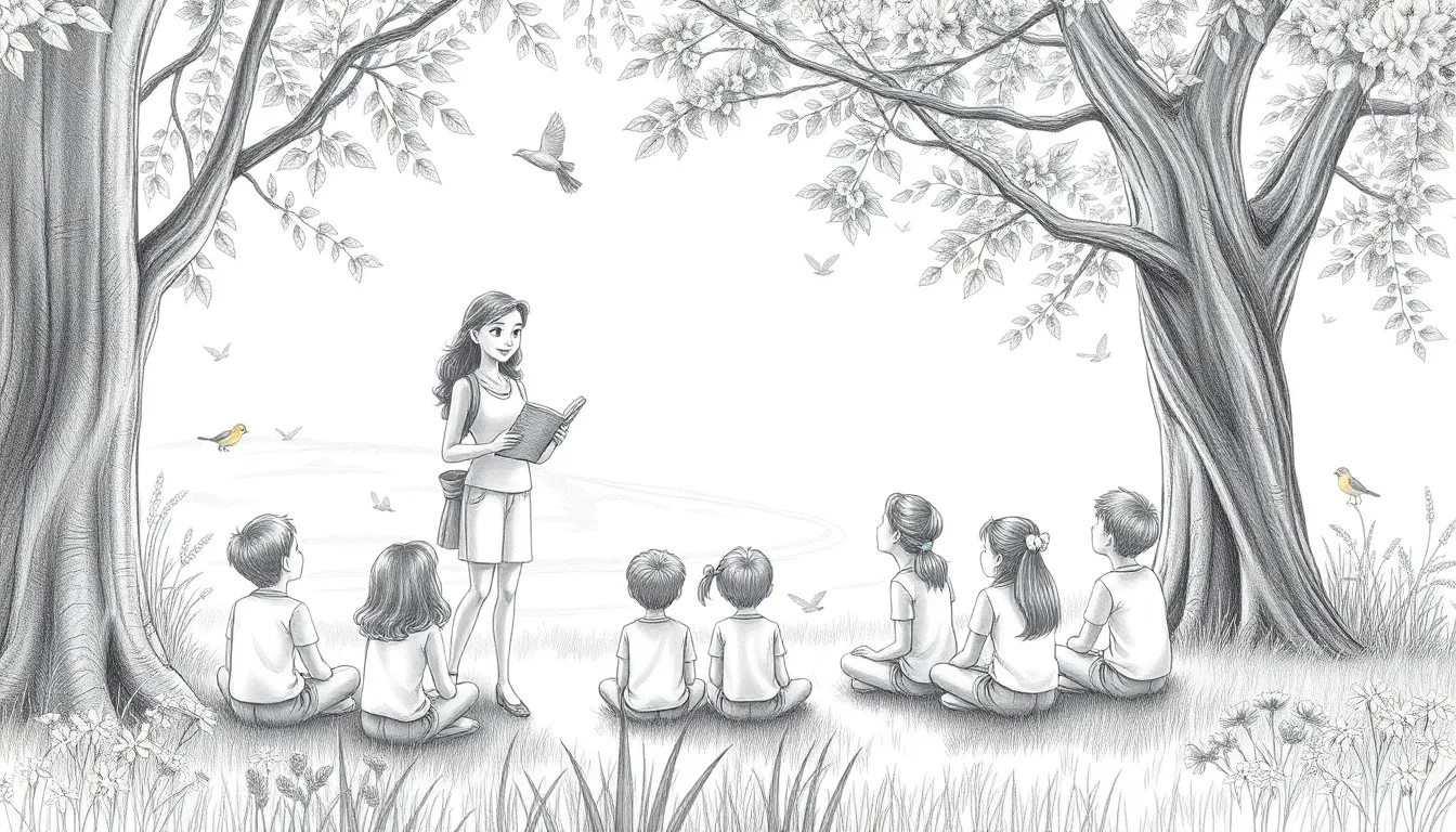 L'Harmonie Éternelle de la Nature 10 Illustration d'Invitation à la Découverte