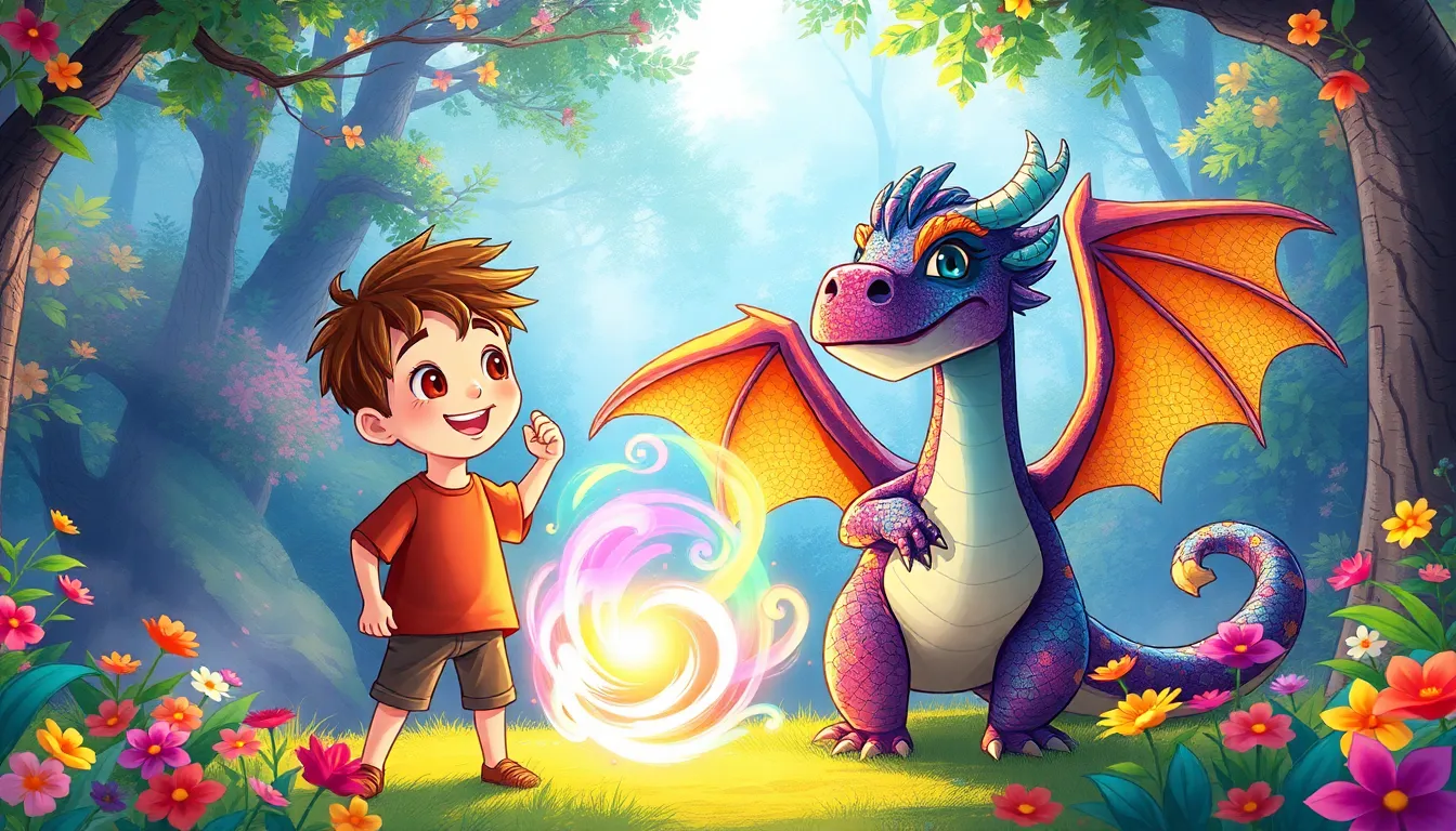 Les Secrets de Lucas et le Dragon Amical 9 Illustration du Retour à la Maison