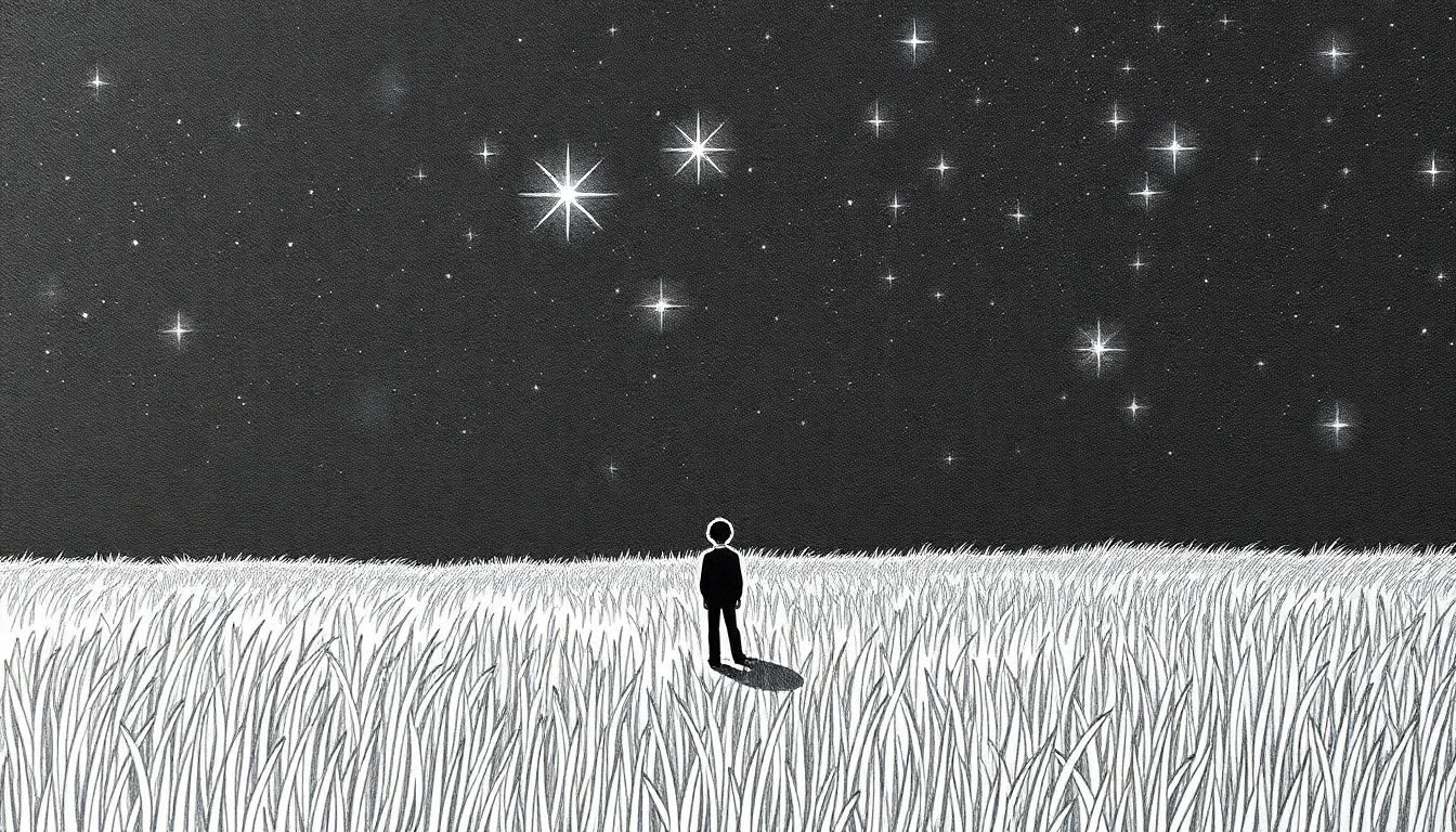 Au Cœur de la Poésie Étoilée 1 Illustration de Les Étoiles de la Nuit