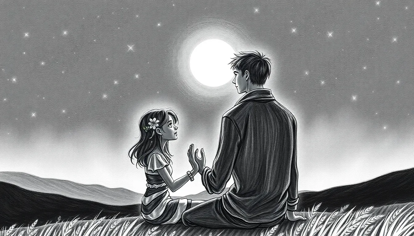 Les Échos de l'Amour : Une Histoire d'Émotions Profondes 6 Un ciel étoilé au-dessus d'un moment magique.