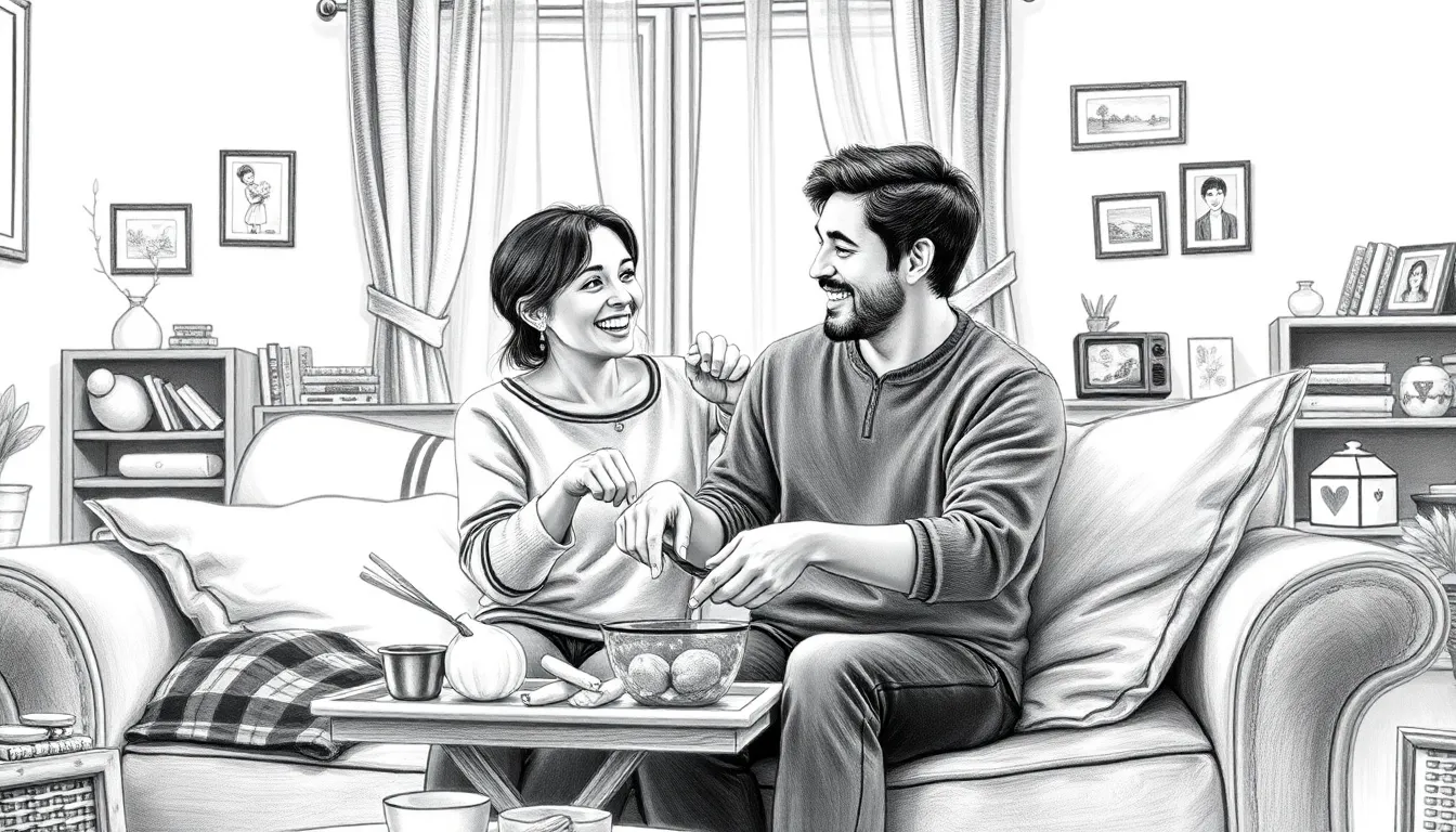 Les Échos de l'Amour : Une Histoire d'Émotions Profondes 9 Illustration des Joyaux du Quotidien