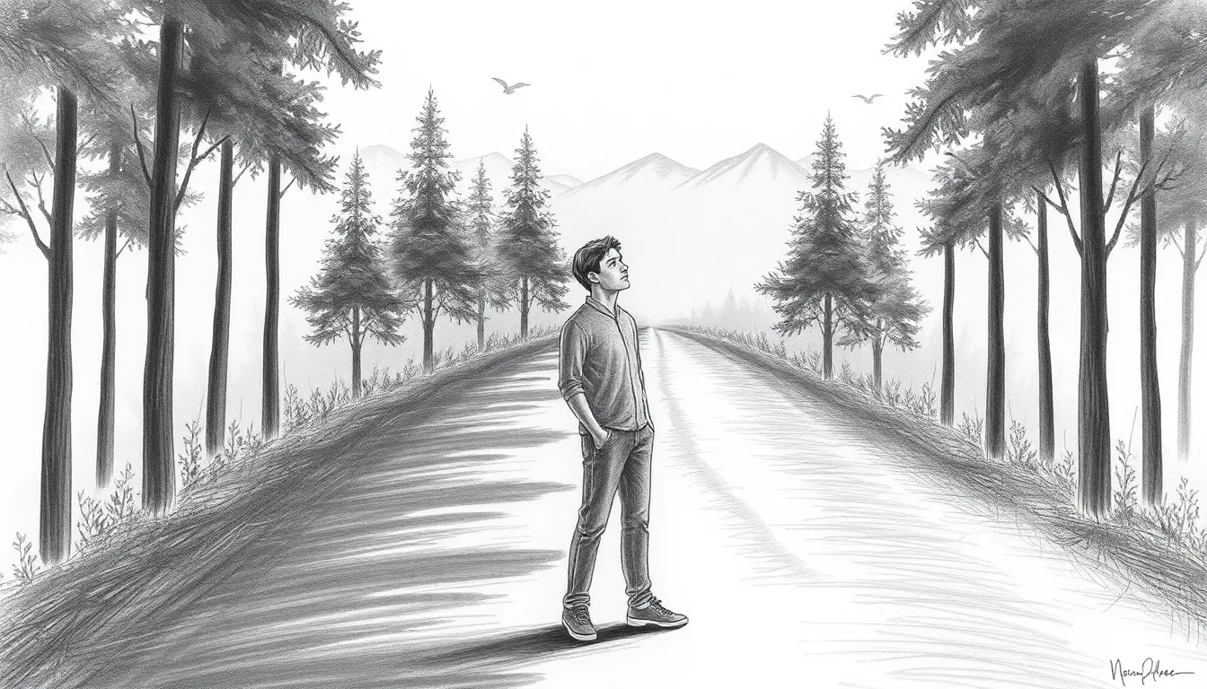 Voyage vers l'Infini : Suivez Lucas au Cœur de Sa Réussite 7 Illustration des Chemins à Tracer