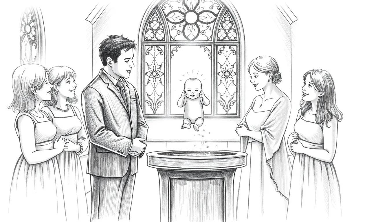 La Lumière d'un Baptême Éblouissant 4 Cérémonie de baptême et promesses évoquées