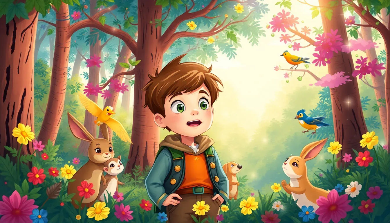 Léo et le Mystère de la Forêt Sombre 2 Illustration de L'Appel de l'Aventure