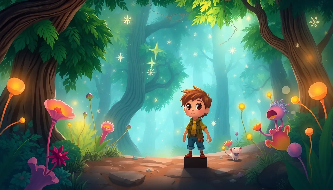 Léo et le Mystère de la Forêt Sombre 4 Illustration de L'Entrée dans la Forêt