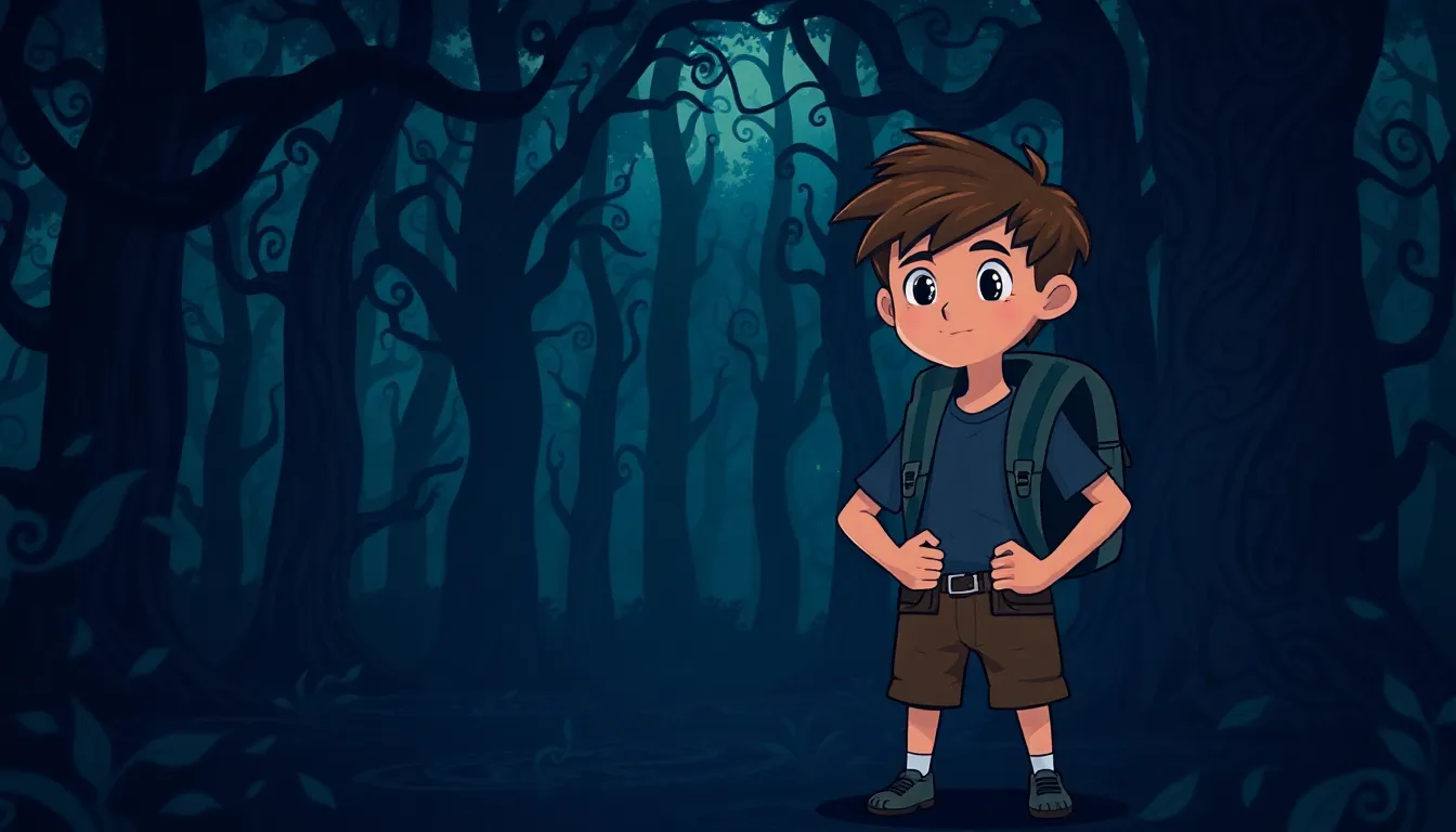 Léo et le Mystère de la Forêt Sombre 7 Illustration Le Piège des Ombres