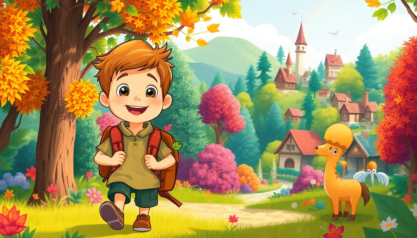 Léo et le Mystère de la Forêt Sombre 10 Illustration du Retour au Village