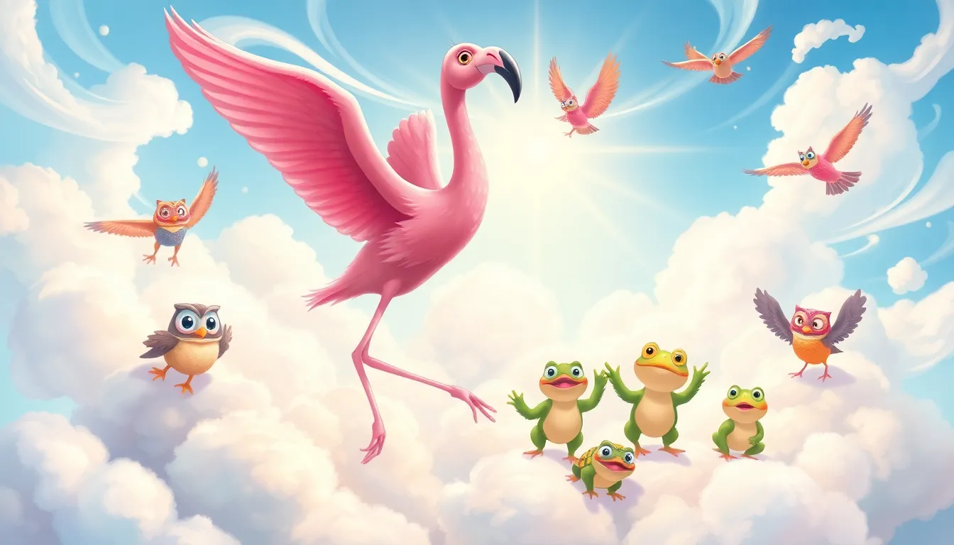 Fifi la Flamant Rose et la Danse des Nuages 5 Illustration de La Danse des Nuages