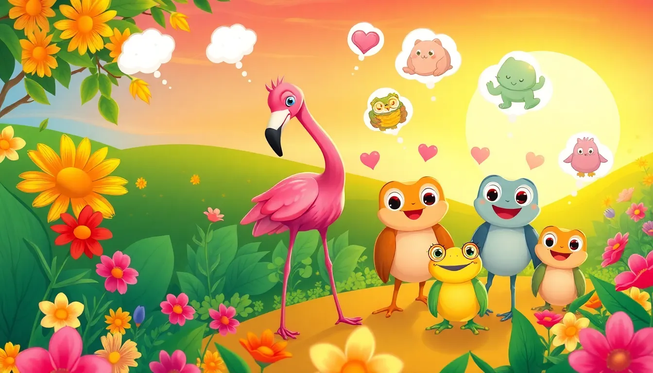 Fifi la Flamant Rose et la Danse des Nuages 8 Illustration de Le Retour Triomphant