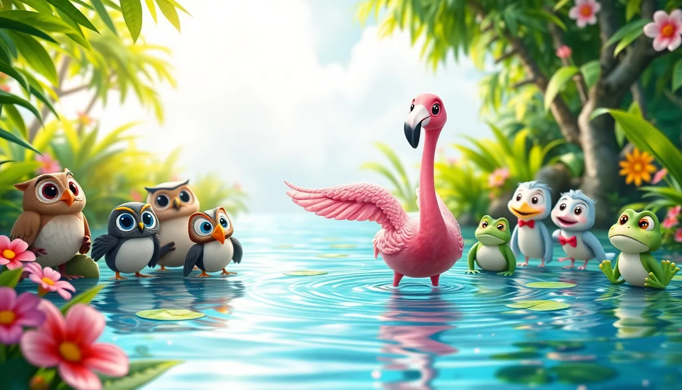 Fifi la Flamant Rose et la Danse des Nuages 9 Illustration de La Leçon Apprise