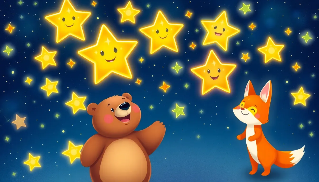 Le Coucher des Étoiles avec Oscar l'Ours 5 Illustration du Bal des Étoiles