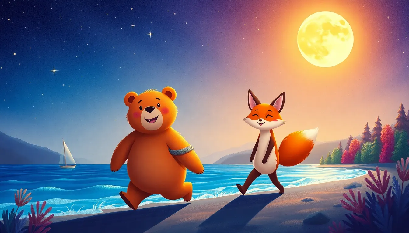 Le Coucher des Étoiles avec Oscar l'Ours 7 Illustration de Un Retour Étoilé