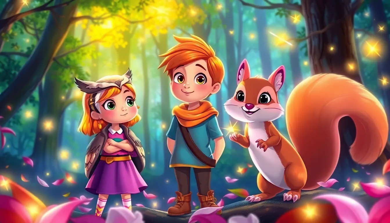 Zoé et la Forêt Lumineuse 5 Illustration de Un Mystère à Résoudre