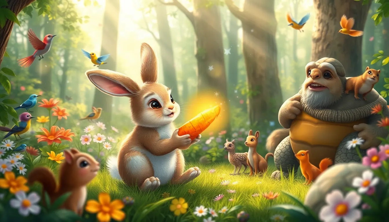 Le Lapin et la Carotte Magique 4 Illustration de Les Pouvoirs de la Carotte