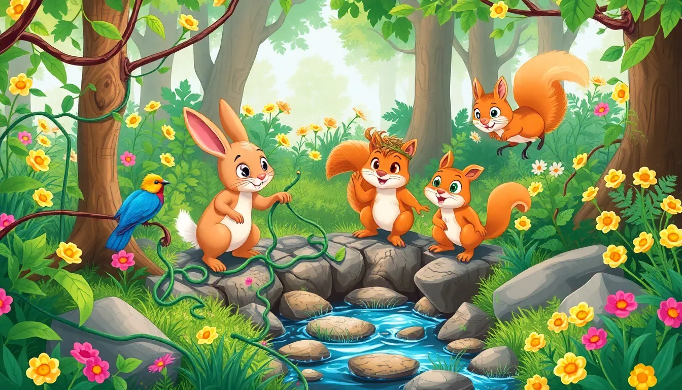 Le Lapin et la Carotte Magique 7 Illustration de La Force de l'Amitié