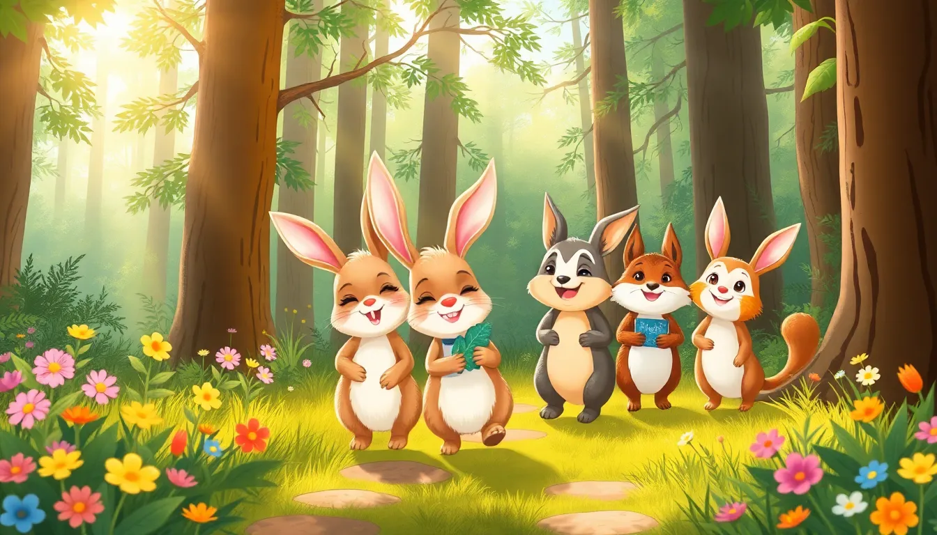 Le Lapin et la Carotte Magique 8 Illustration du Retour à la Maison