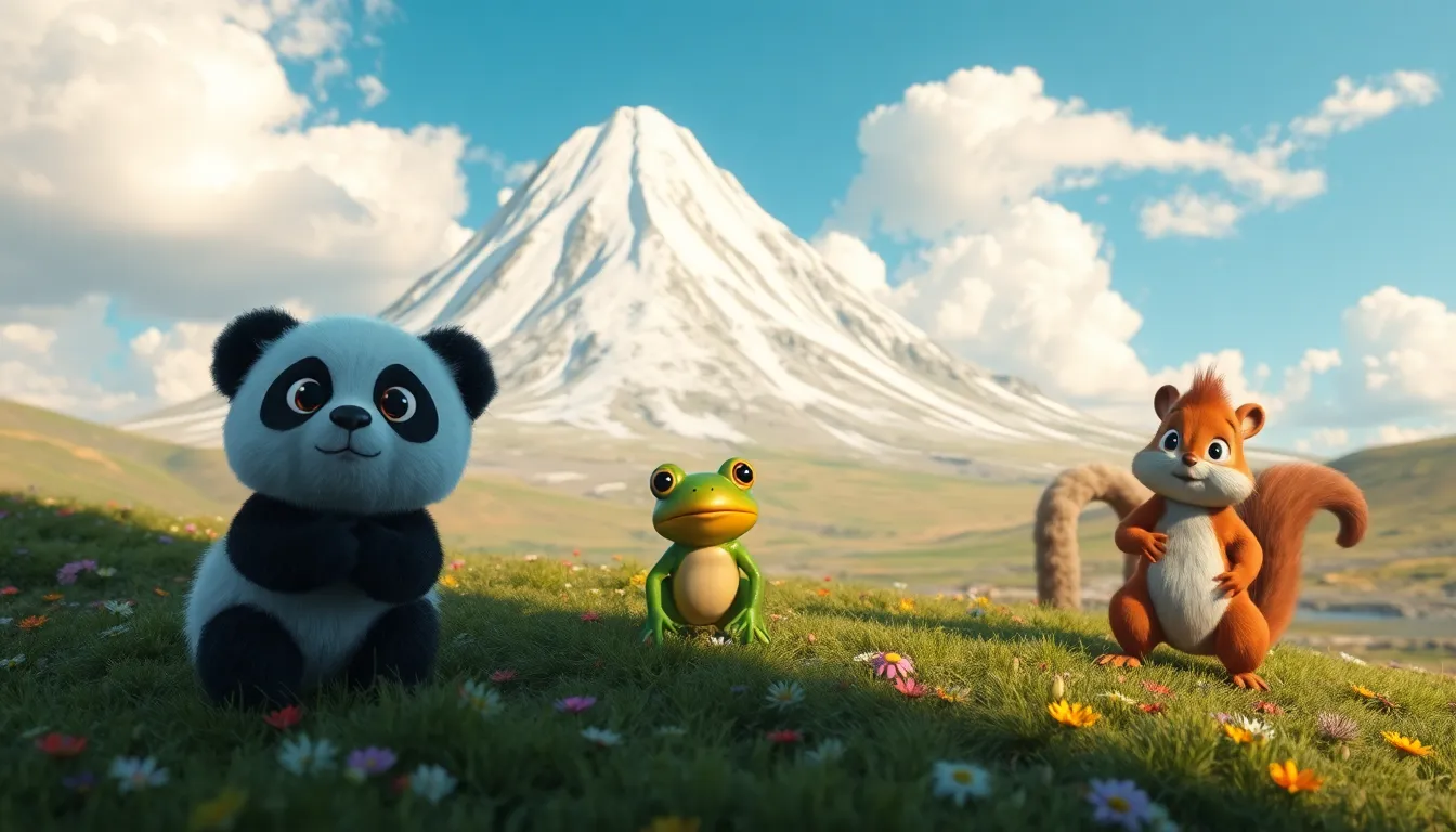 Les Joies de Patachon le Panda 6 Illustration de la Montagne Poudrée