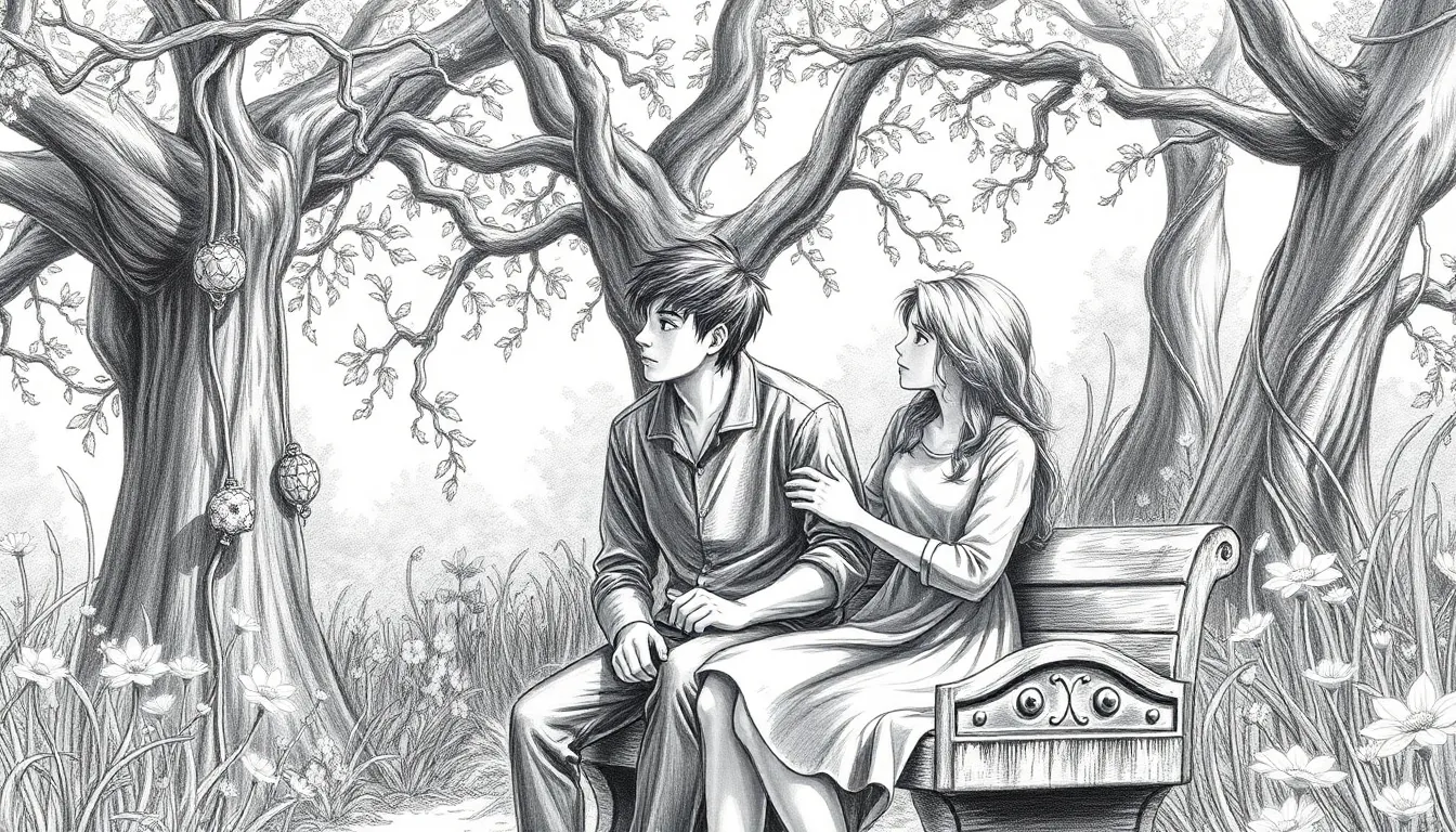 L'Écho des Souvenirs : Une Vie entre l'Ombre et la Lumière 3 Illustration du Jardin des Âmes