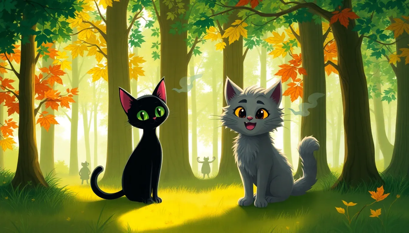 Les Chats Noirs et le Trésor Caché 2 Illustration du Mystère du Trésor