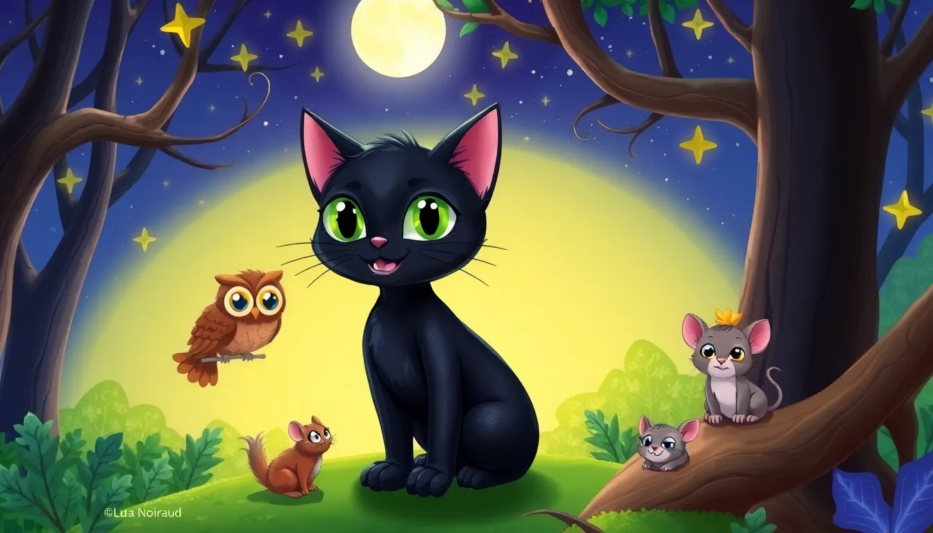 Les Chats Noirs et le Trésor Caché 3 Illustration de Les Complices de la Nuit