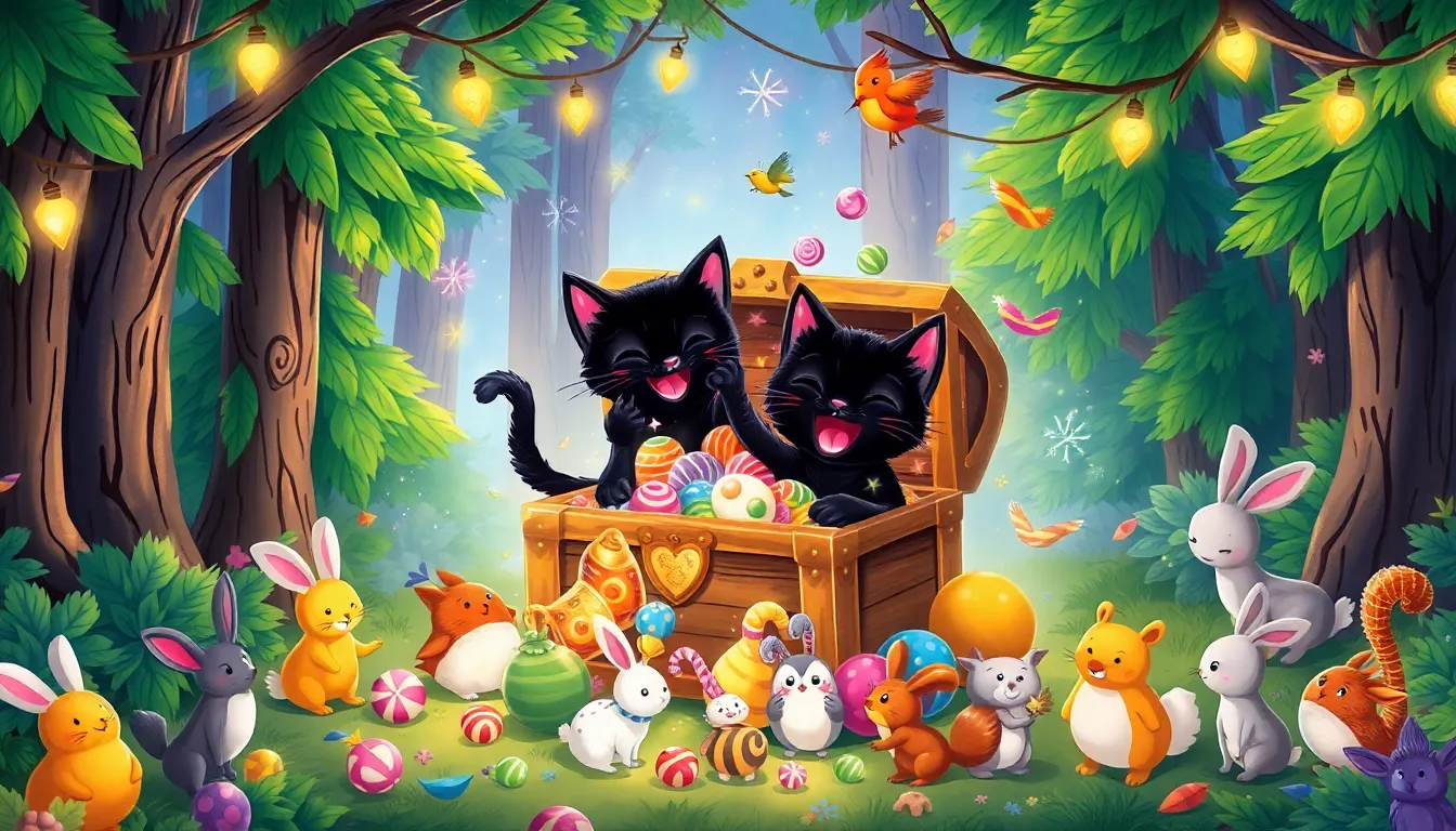 Les Chats Noirs et le Trésor Caché 8 Illustration de La Découverte