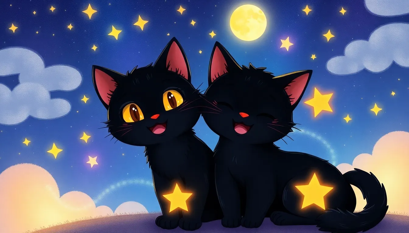 Les Chats Noirs et le Trésor Caché 10 Illustration des Leçons de la Nuit