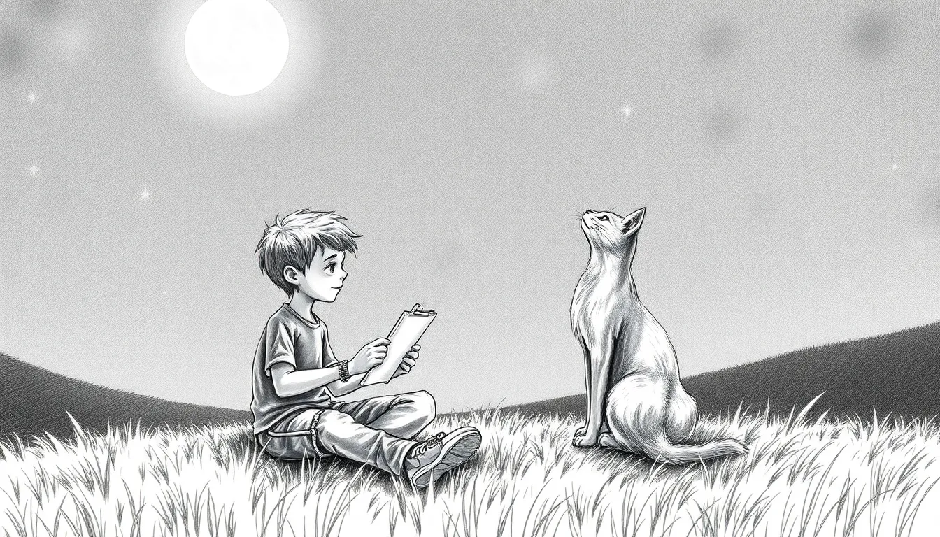 Voyage Magique avec un Chat Étoilé 3 Illustration de Les Lanternes de la Nuit