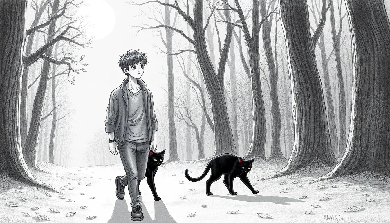 Voyage Magique avec un Chat Étoilé 6 Illustration de Reflets de Fragilité