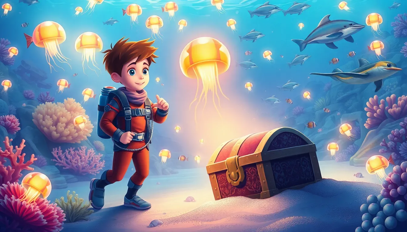 Tommy et le Trésor des Abysses 5 Illustration de La Quête Fantastique