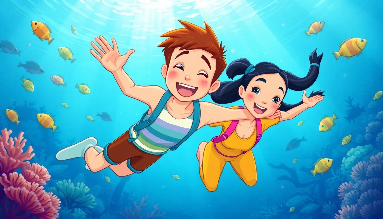 Tommy et le Trésor des Abysses 9 Illustration du Retour à la Surface