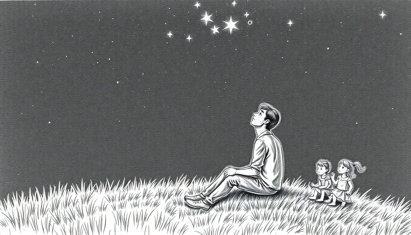 L'Amour à Distance : Une Lettre Poétique 8 Illustration de Les Étoiles dans la Nuit