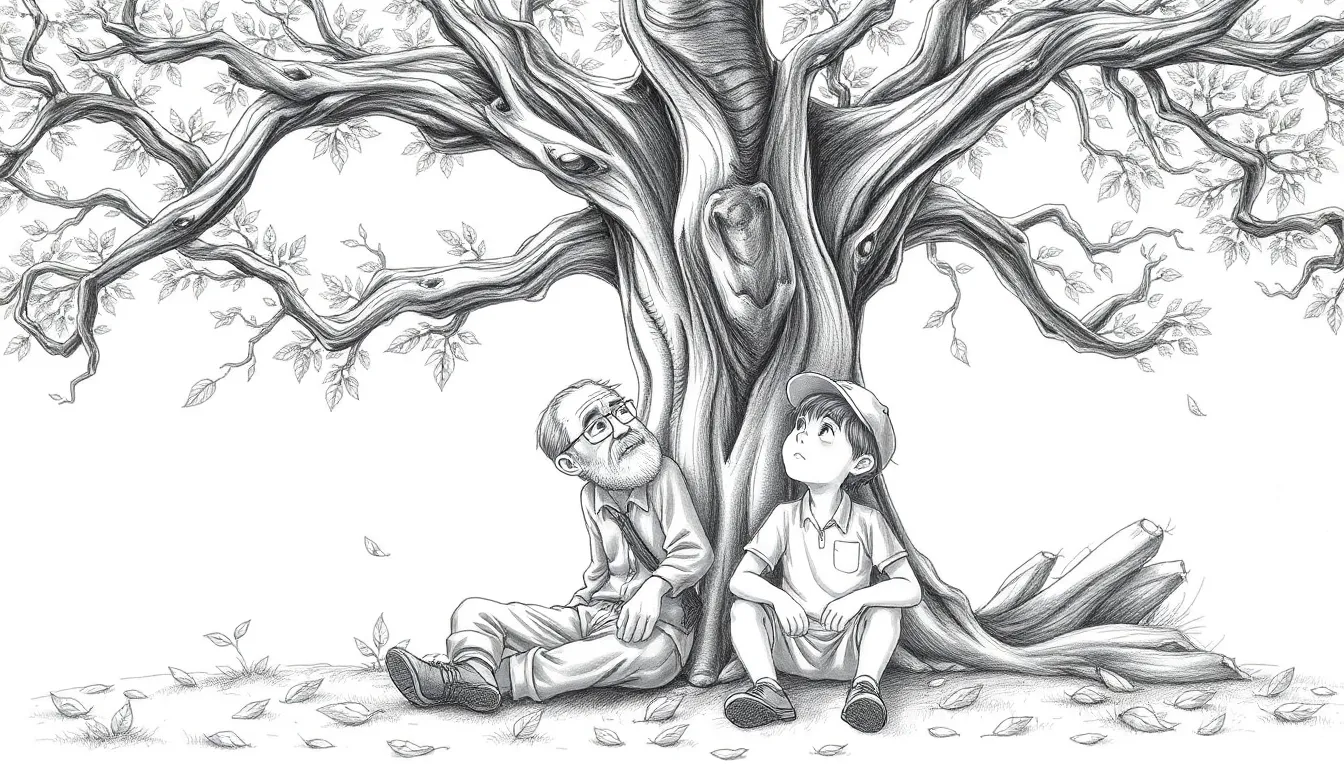 Célébration du Lien Éternel : Un Hommage à Papa 4 Illustration de L'Arbre des Saisons