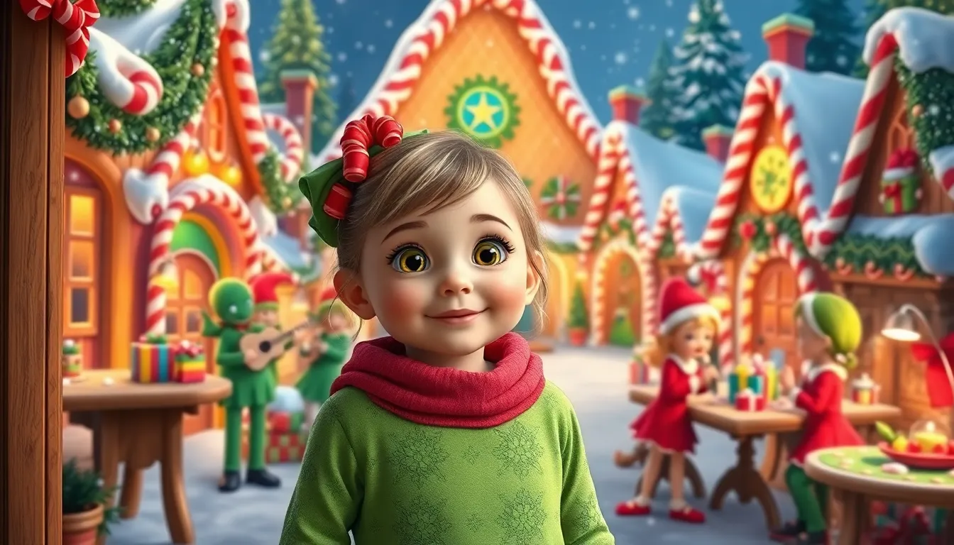 Les Aventures de Lila au Pôle Nord 4 Illustration de La Rencontre avec les Elfes