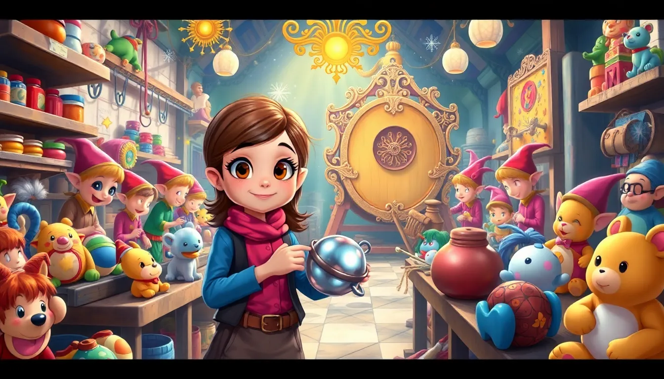 Les Aventures de Lila au Pôle Nord 5 Illustration de la Fabrique de Jouets de Lila