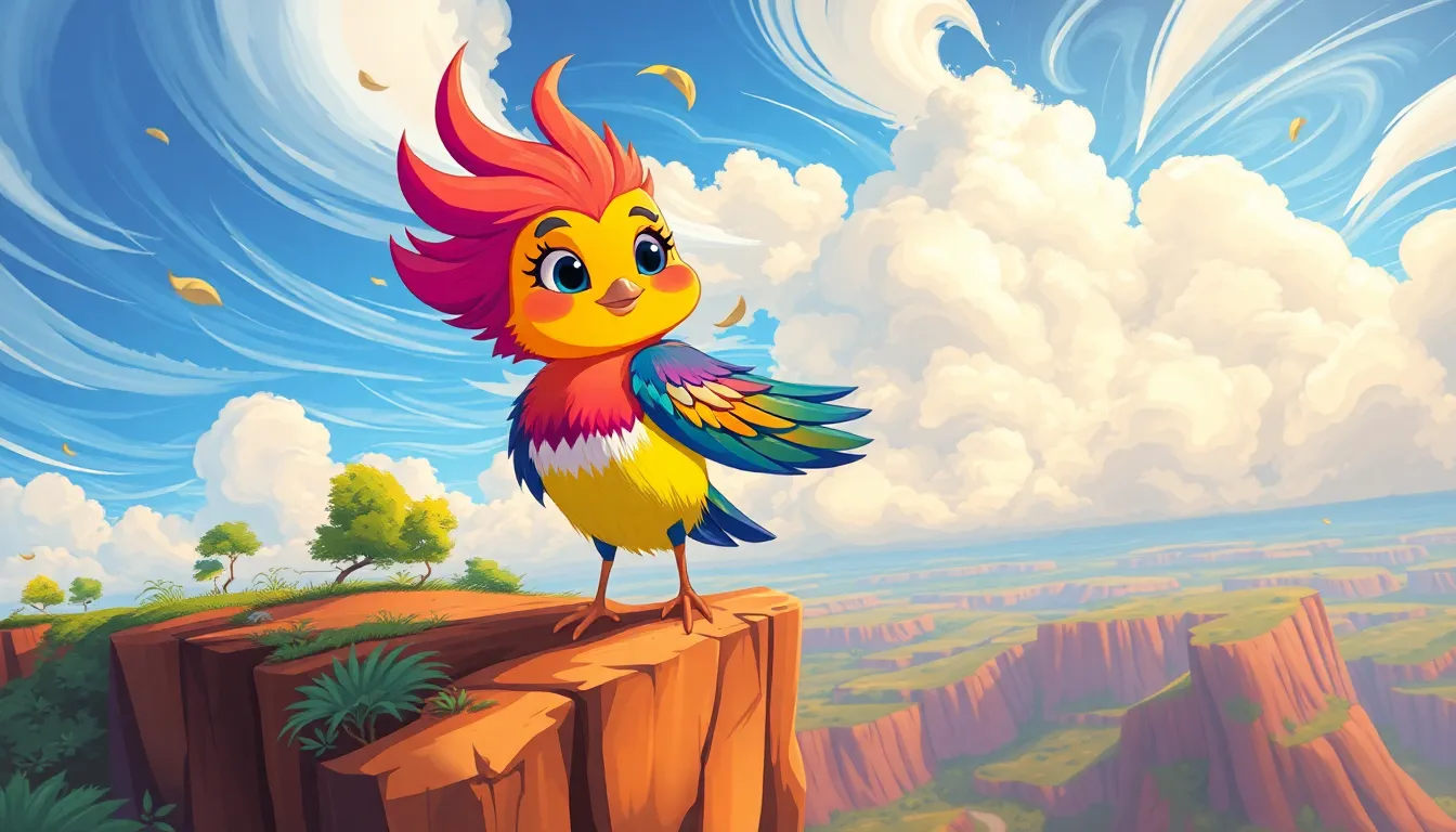 L'Oiseau qui Ne Pouvait Pas Voler 5 Illustration de Le Vent et les Ailes de Perte