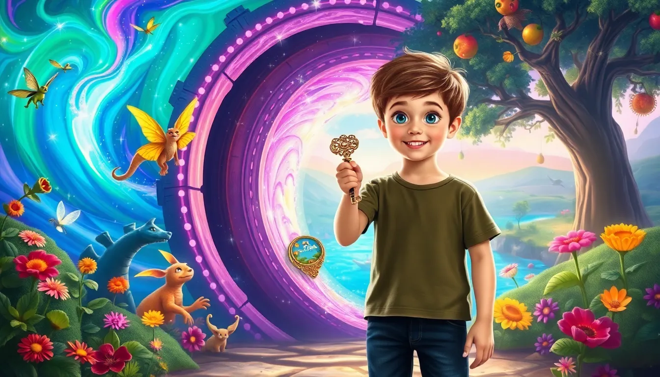 Romain et la Clé des Mondes 2 Illustration de L'Ouverture du Portail