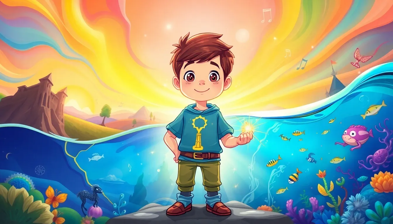 Romain et la Clé des Mondes 4 Illustration de La Quête des Éléments