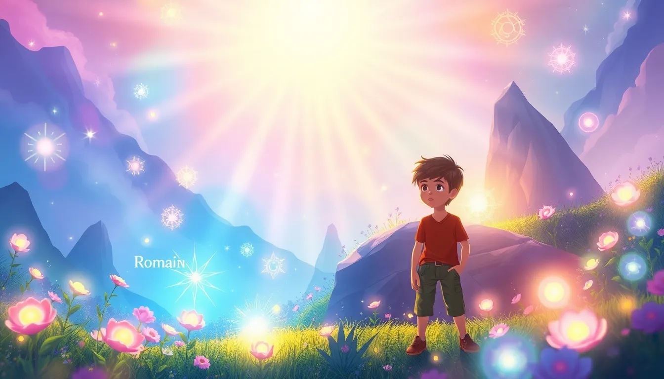 Romain et la Clé des Mondes 5 Illustration du Monde de la Lumière