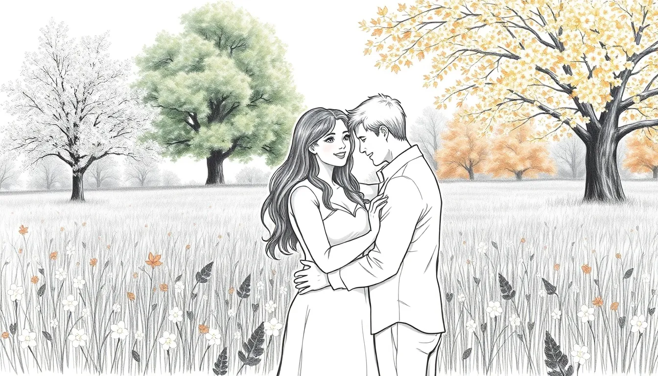 L'Amour Éphémère: Une Histoire Inspirée par un Poème 7 Illustration de Chantons Ensemble