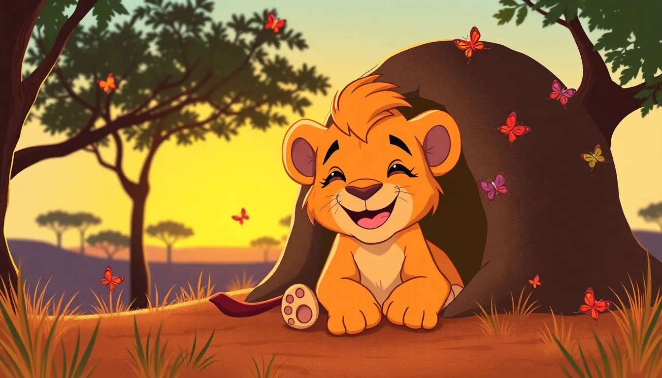 Bella la Baleine et Âge 5 ans; "Léo le Lionceau et ses Premières Aventures 7 Illustration de Le Retour à la Tanière