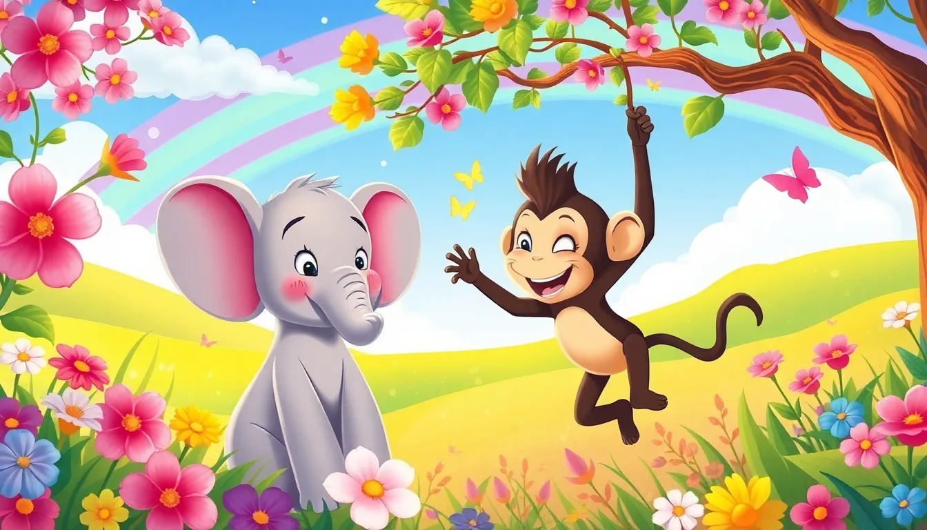 Le Petit Éléphant et la Pomme Dorée 10 Illustration de La Valeur de l'Amitié