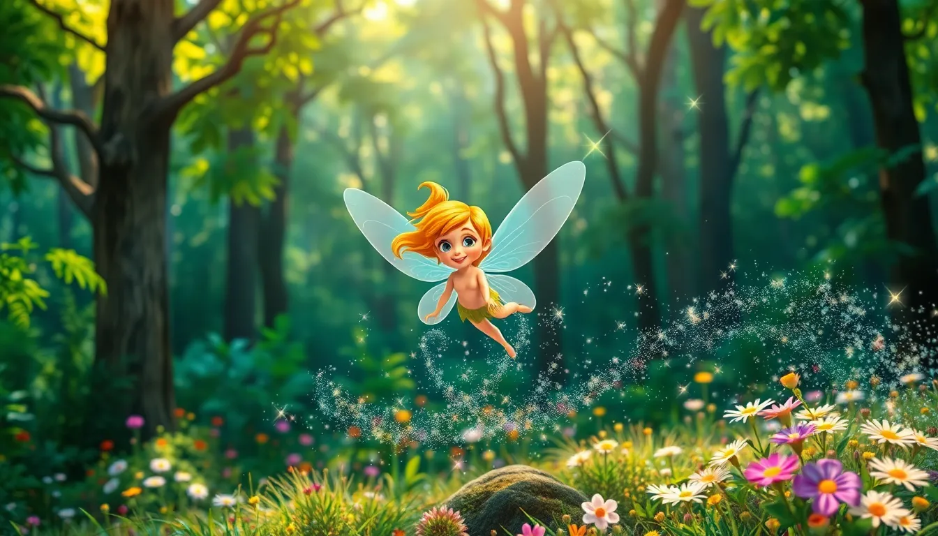 La Petite Fée et la Poussière Magique 2 Illustration de Le Pouvoir de la Poussière
