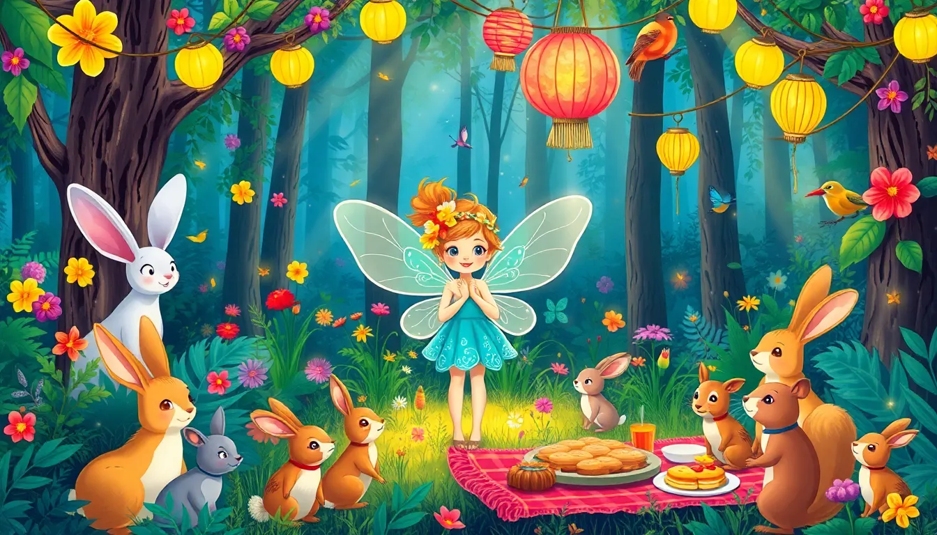 La Petite Fée et la Poussière Magique 3 Illustration du Vœu de la Fête