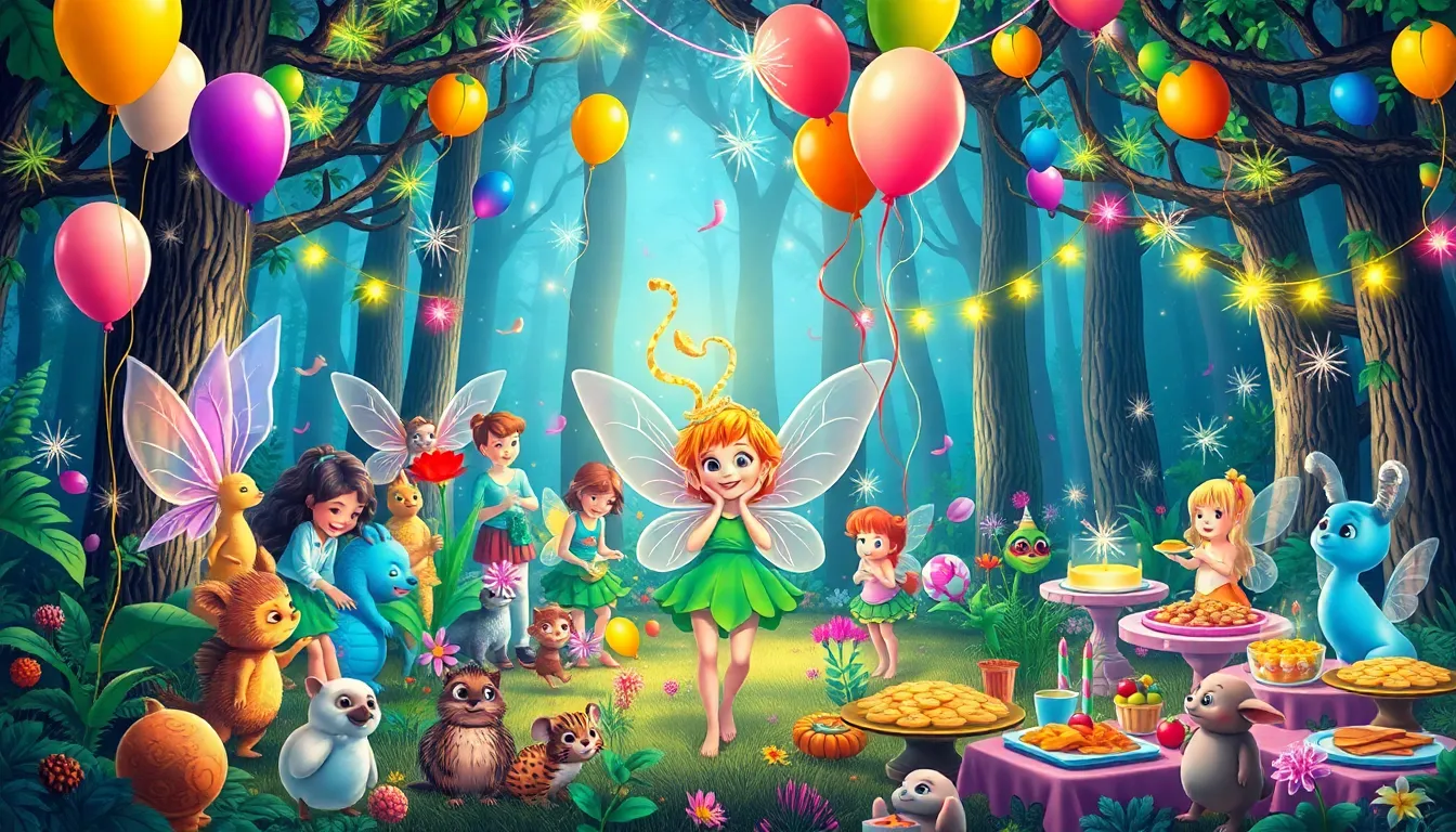 La Petite Fée et la Poussière Magique 7 Illustration du Jour de la Fête