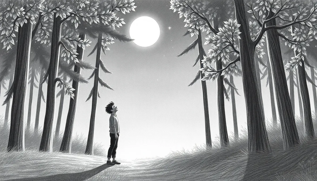 Réveil de la Nature : Une Ode à la Beauté Terrestre 6 Nuit illuminée par la lune