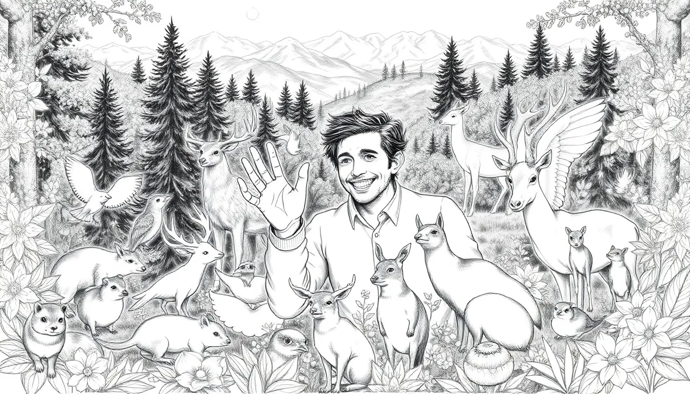 Voyage au Coeur des Animaux : Une Ode à la Nature 1 Illustration du Grand Livre de la Nature