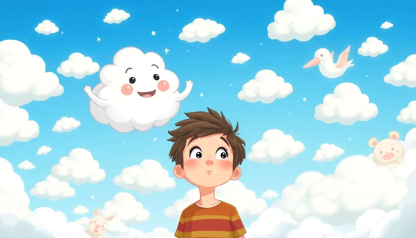 Romain et la Clé des Mondes 3 Illustration du Monde des Nuages