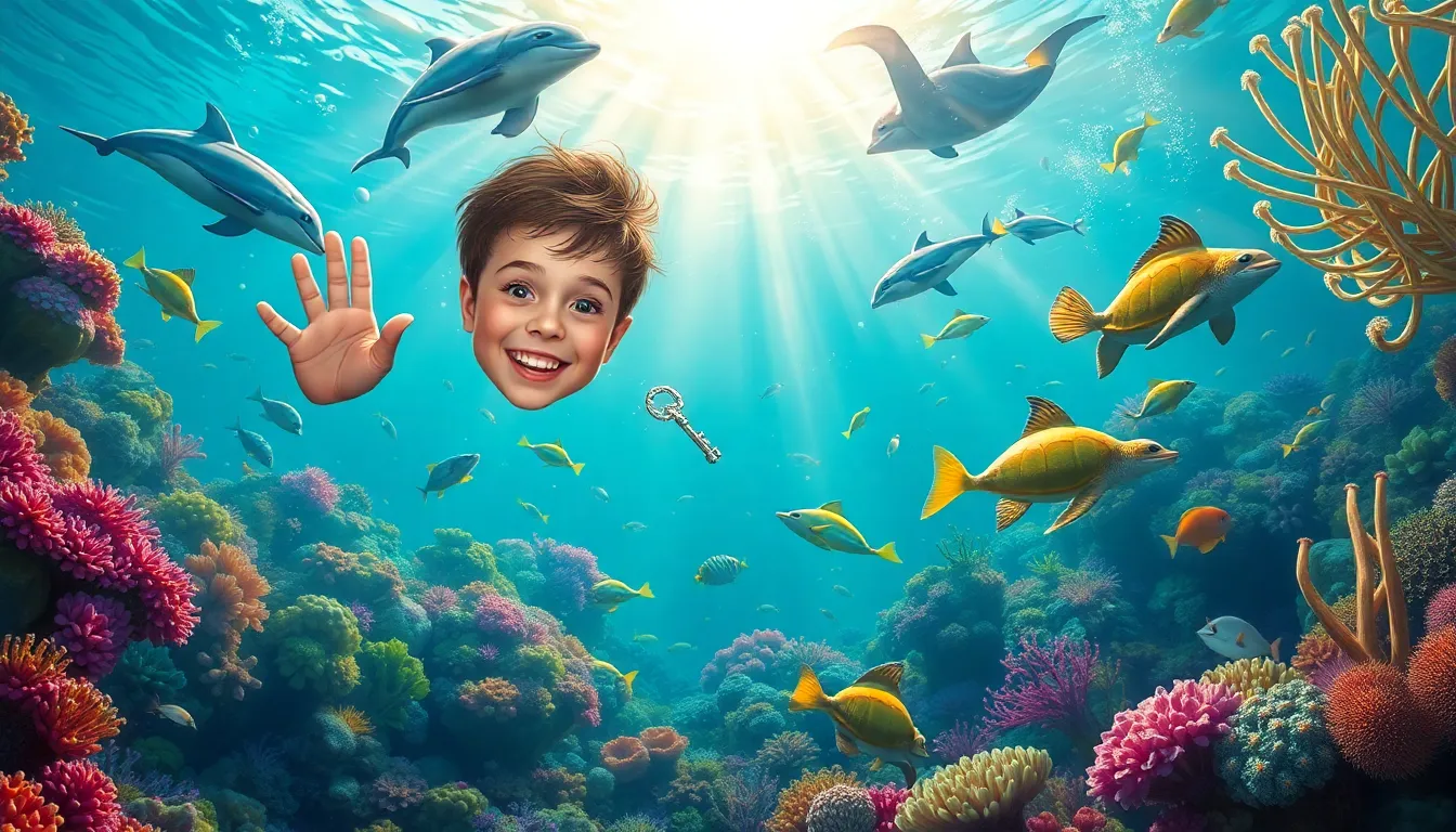 Romain et la Clé des Mondes 7 Illustration du Voyage Sous-Marin