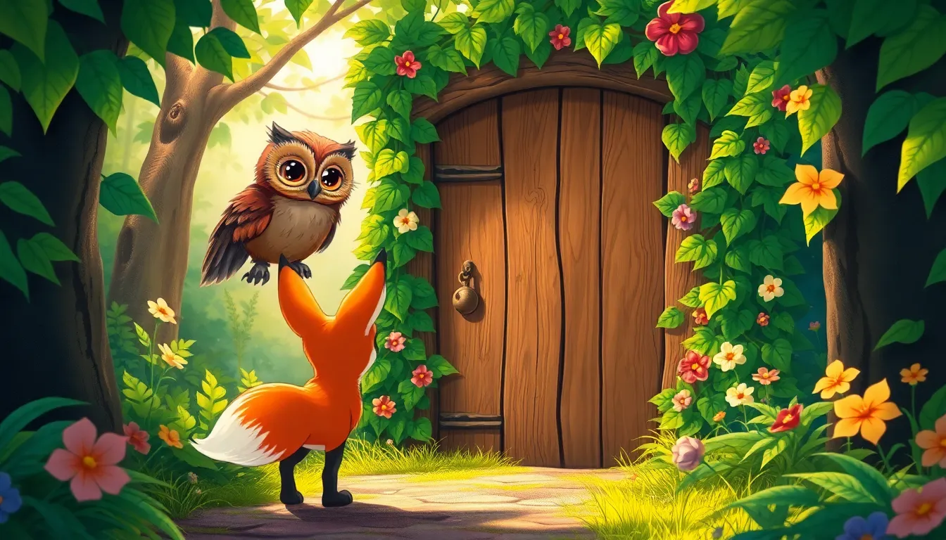 Le Renard et le Jardin Secret 3 Illustration de L'Entrée du Jardin